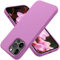 OTOFLY for iPhone 14 Pro Max Case Magnetic Silicone Shockproof Slim Thin Phone Case 6.7 inch (Lilac Purple)
