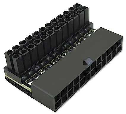 YIKAIEN 24-Pin ATX PSU Port 90-Degree Adapter - Premium Motherboard Power Connector for Improved Cable Management