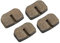 ATV-Scheibenbremsbacken, KIMISS 4-teiliges Motorrad-Keramik-Hinterrad-Scheibenbremsbelag-Set Ersatz für MOTOVOX MBX10 MBX11 Mini Bike Go Kart Scooter