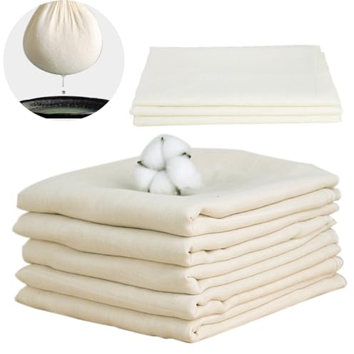 Paño para queso 8 piezas, 50x50cm colador de cocina de algodón, paño para vapor, colador para queso, vino, tofu, leche de frutos secos.