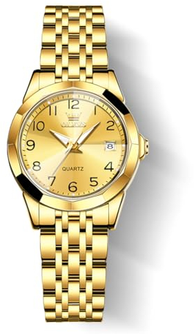 OLEVS Women Watch UK Business Dress Small Stainless Steel Ladies Dress Wrist Watch Analog Quartz Date Waterproof