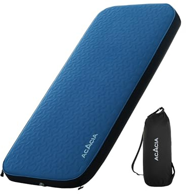 ACACIA 10,9 cm Dicke, selbstaufblasende Isomatte mit Schaumstoff, Innovative Y-förmige Teleskopstruktur, Ultra-tragbare Camping-Matratze, kompakte Luftmatte für Zelt, Auto, Einzelbett