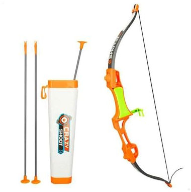 ColorBaby Fun Area Set Arcos y Flechas con Ventosa para niños, 67 cm, con dianas recortables y Funda portátil, Tiro con Arco, Juguete puntería, Juego Flecha, Juegos de Exterior, Juguetes niño, 47690