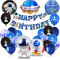 Weltraum Geburtstag Deko Set, XXL Astronaut Folienballons mit Happy Birthday Girlande, Raketen Party Kindergeburtstag, Luftballons Raumschiff für Weltraum Themen Party Geburtstag Dekoration Junge