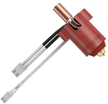 Creality Offiziell Ender-3 V3 KE Hotend Kit, keramischer Heizblock Kit 300°C 60W schnelle Heizung Hohe Wärmeleitfähigkeit Keramik mit Bi-Metall Kupfer+Titan Legierung Kehlrohr und Messing Düse