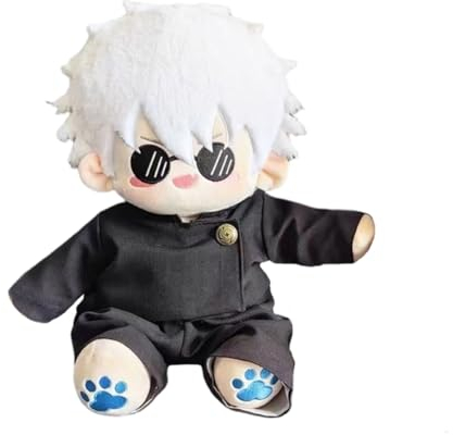 Xinchangda Anime-Figur, Gojo-Satoru-Kissen, abnehmbare Kleidung, weiches Wurfkissen, 40 cm, dekoratives Kissen, Tragbarkeit, Anime-Kissen, Sofa-Dekoration