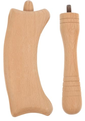 MOLUCKFU Massagestab Aus Holz Für Muskelschaber Nackenmassagegerät Rückenmassagegerät Schultermassagegerät Manueller Massagestab Massagestäbchen Holzmassage