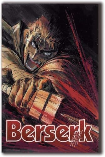 Tritó Design Berserk Poster auf Leinwand, 28 x 43 cm, ohne Rahmen, 11 x 17 Zoll, Geschenk