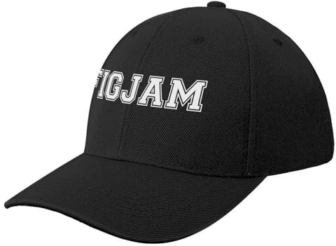 COSIUOS Basecap FIGJAM in weißer College-Sporttrikot-Schriftart - Aussie-Slang FTW Baseball Cap Wild Ball Hat Sun Cap Custom Cap Damen Caps Herren