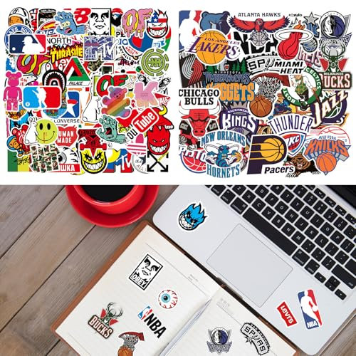 Hocklliy Suitcase Stickers - 133PCS Trendy Vinyl Decals for Skateboard, Laptop, Bicycle, Helmet & Suitcase