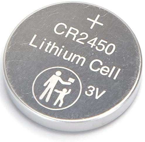 Pila de botón CR2450 de 3 V, 2 Unidades, Alta Capacidad, Larga duración, Ideal para Dispositivos electrónicos y Relojes.