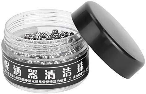 500 Bolas de Limpieza de Acero Inoxidable de 3 Mm, Bolas de Limpieza Reutilizables de Acero Inoxidable sin Arañazos para Teteras, Botellas, Decantadores, Jarrones