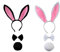 CXNXFD 2 Stück Hasenohren-Stirnbänder, Osterhasen-Kostüm, Osterhasen-Kostüm,Bunny Ohren Haarreif Kostüm Zubehör für Erwachsene, Kinder, Erwachsene, Karneval, Cosplay, Kostümparty