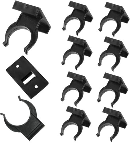 UENXRXE 10 Pezzi Gancio Per Zoccolo Da Cucina Universale In Abs Clip Per Piedini Della Zoccolatura Plastica E Zoccolino Di Alluminio Montaggio Rapido A Scatto Tipo Molle Battiscopa Mobile(26-28mm)