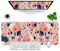 Gaming Mousepad Großes Mauspad 80x30cm Schreibtischunterlage XL Mousepad & Desk Pad (Blume)