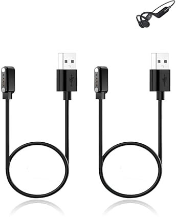 (2 Stück) Ladekabel für HiFi Walker T10 Air Kopfhörer Schwimmen, yystao Stabiles magnetisches USB Ladekabel kompatibel mit HiFi Walker T10 Air