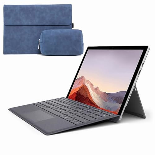 FAYGAOAI Keyboard Case for Microsoft Surface Go 4/Go 3/Go 2 /Go 1, 7 Color Backlit, Smart Trackpad, Magnetic Wireless Keyboard with S Pen Holder,Blue