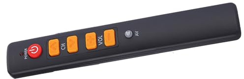 Xixian TV Remote Control Learnal Smart Controller, Big Buttons Remplacement pour TV/STB/DVD / / HiFi/VCR, Couleur Orange, Distance à Distance de 10 M, Petite Taille avec Matériau (Orange)