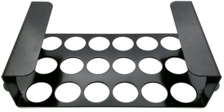 EPIGEIST Edelstahl Grillrost Jalapeno Und Drumstick Für Outdoor Barbecue Schwarzer BBQ Halter Mit 18 Löchern Langlebig Und Vielseitig Für Gemüse Fleisch Und Hühnchen