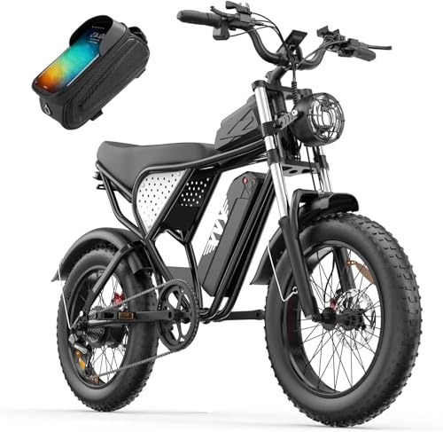 Snokco C20 Elektrofahrrad mit austauschbaren Akkus (52 V, 40 Ah / 48 V, 20 Ah / 48 V, 15,6 Ah), 20-Zoll-Reifen, 7-Gang-Hydraulikbremse – All-Terrain-Offroad-Elektrofahrrad