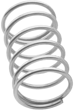 5Piezas resortes comprimidos de acero inoxidable, diámetro del alambre 1.6mm, 18mm diámetro exterior, 70mm longitud libre