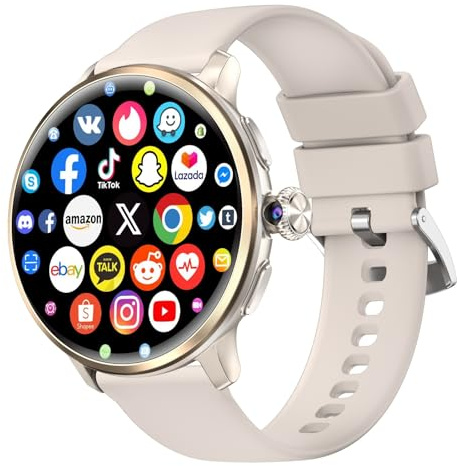 Reloj inteligente 5G con tarjeta SIM, reloj inteligente con llamadas Bluetooth, pantalla táctil HD de 1,96 pulgadas, rastreador de fitness GPS independiente de doble sistema, monitor de frecuencia