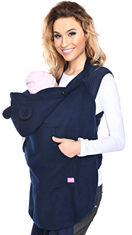 Mija - Tragecover, Universal Bezug für Baby Carrier/Tragetücher/Cape 4022 (Marineblau)