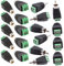 exgoofit Phono RCA Schrauben männlich weiblich Stecker auf AV Schraubklemme Audio/Video Connector Adapter (10 Stecker + 10 Buchse)