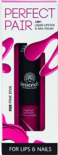 alessandro Perfect Pair 2in1 Lippenstift & Nagellack Pink Diva, 10 g