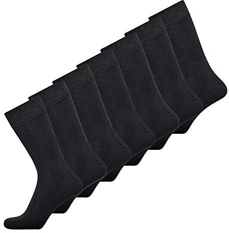 jbs Socken Herren aus Bambus-Viskose (7 Pack) Sportsocken Atmungsaktiv, Langlebig, Hochwertig, Ganzjährig und weich auf der Haut (Schnelltrockend), Mehrfarbig, Schwarz, 37-48