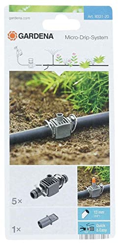 Gardena T-piece for spray nozzles.