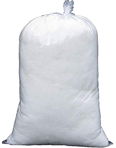 EURONOVITA' SRL Imbottitura Ovatta soffice Colore Bianco, Ovatta fioccata, riempimento Cuscini, Peluche, bomboniere, 100% Poliestere