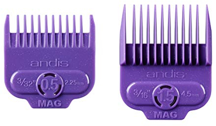 Andis Doppelpack Einzelner magnetischer Kamm-Set für Herren, Haartrimmer, Unisex, Männer