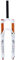 VHHV Mountainbike Gabel Fahrradgabel Federgabel MTB 2627,5, Luft, 100mm, 1-1/8, QR, Manuelle Sperrung, Dämpfungseinstellung, Vorderradgabel (Color : White, Size : 26 inches)