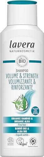 lavera Shampoo Volumen & Stärke - ohne Silikone - Extra Volumen & angereichertes Haar - vegan - Naturkosmetik - 250 ml