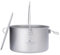 Boundless Voyage Olla de titanio para exteriores con tapa, mango plegable para camping, senderismo, picnic, ultraligera, portátil, botella de agua, taza, tenedor, juego de 1950 ml