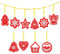 MWOOT 10 Pièces 5D Kit de Peinture Diamant à Suspendre pour Sapin de Noël,Décoration d'arbre de Noël,DIY Diamond Art Painting Gift Tags,Christmas Hanging Ornament Kits