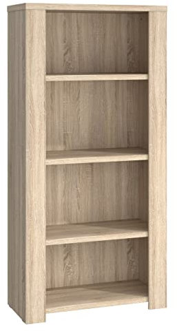 Newroom Regal Sonoma Eiche Bücherregal Modern - 90,4x186,3x41,3 cm (BxHxT) - Standregal - [Puja.one] Büro Arbeitszimmer Kinderzimmer Jugendzimmer