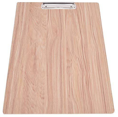 Zerodis 8K Klemmbrett aus Holz Skizzenblock Metall Clip Art Student 8K Holzskizzen Klemmbrett mit Metallclip