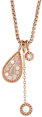 Fossil - Collier de Perles Blanches Val Classic Teardrop pour Femme, Jf04153791