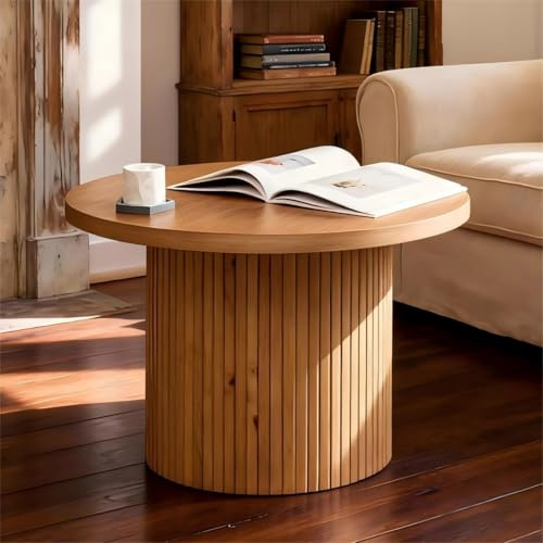 SHYFOY Couchtisch | COUCHTISCH ROTONDI IN Legno | Moderner Couchtische für Wohnzimmer, Schlafzimmer, Balkon | 60 x 60 x 40 cm