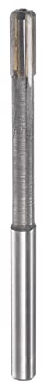 sourcing map Hartmetall Reibahle 6.2 mm, 4 Schneidig, H8/H7 Genauigkeit, Sandstrahlbeschichtung Maschinenreibahle für Metall Holz Loch Reiben, Gerade Nut Hochgeschwindigkeitsstahl Werkzeug