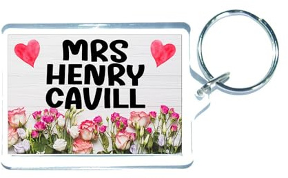 Mrs Henry Cavill Keyring Gift – Fun Cute Novelty Movie Star Fan Present