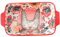 Bandeja para la lasaña, Dish Sking 8.7x4.8 '' Lindo plato de cacerola de animales Cerámica para hornear con manijas de horno de horno rectangulares Horne Safe ＆ Pan de lasaña duradera para cocinar, e
