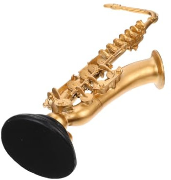 ABOOFAN Musikinstrument Modell Ornamente Harz Dekoratives Saxophon Desktop Saxophon Figur Kunstharz Neuartiges Schreibtisch Büro