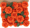N&T NIETING Fiori artificiali, 25 pezzi, rose finte con gambo per la festa della mamma, fai da te, decorazione boho, composizioni floreali, bouquet, decorazioni per la casa, autunno arancione