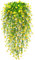 Yueshop 2PCS Artificial Hanging Flowers,UV-Resistant Artificial Hanging Plants Flowers Bouquet Outdoor Indoor Fake Hanging Plants Flowers Artificial Flowers for Wall Home Garden Wedding Decor (Yellow)