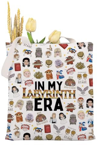 KUIYAI 1986 Retro Vintage Fantasy Movie Tote Bag, Babe With The Power, You Have No Power Over Me (labyrinthEraUK)