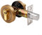Round Pocket Door Lock, Zinc Alloy Invisible Door Locks Concealed Latch Lock Indoor Auxiliary Lock with Key for Home Hotels Offices(Bronze)