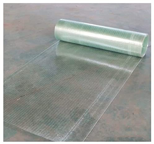 Lámina de plástico acrílico transparente de policarbonato para techos, placa de iluminación diurna FRP retardante de llama, 1 mm, resistencia al impacto para invernadero, coche, cobertizo, toldo, sala